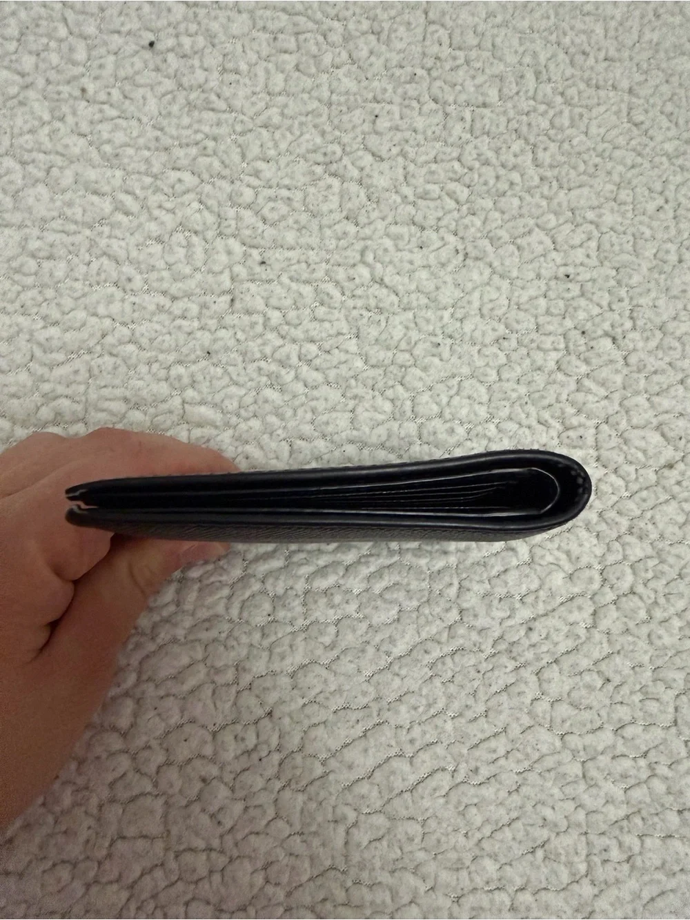 Men's Burberry Black Leather Bifold Wallet